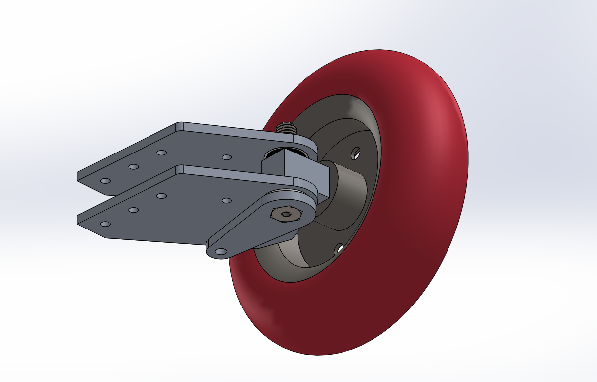 Megantereon's steering assembly in SolidWorks